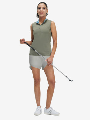 Women's High Waist 2 in 1 Quick Dry Shorts with 7 Pockets