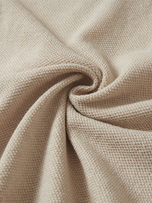 Wool Full Zip Sweater Bomber Jackets