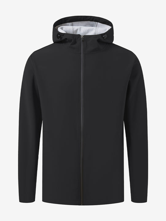 Water-Resistant Heat-Tech Softshell Winter Jacket with Hood