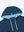 Close-up detail of hood structure, heather midlayer golf hoodies in dark blue heather