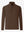 Ultra-Soft Brushed Fleece Lining Quarter Zip Sweatshirt in coffee brown, 3D product view