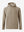 3D front image of texture solid hoodies pullover highlighting simple design and smooth fabric, light brown heather.