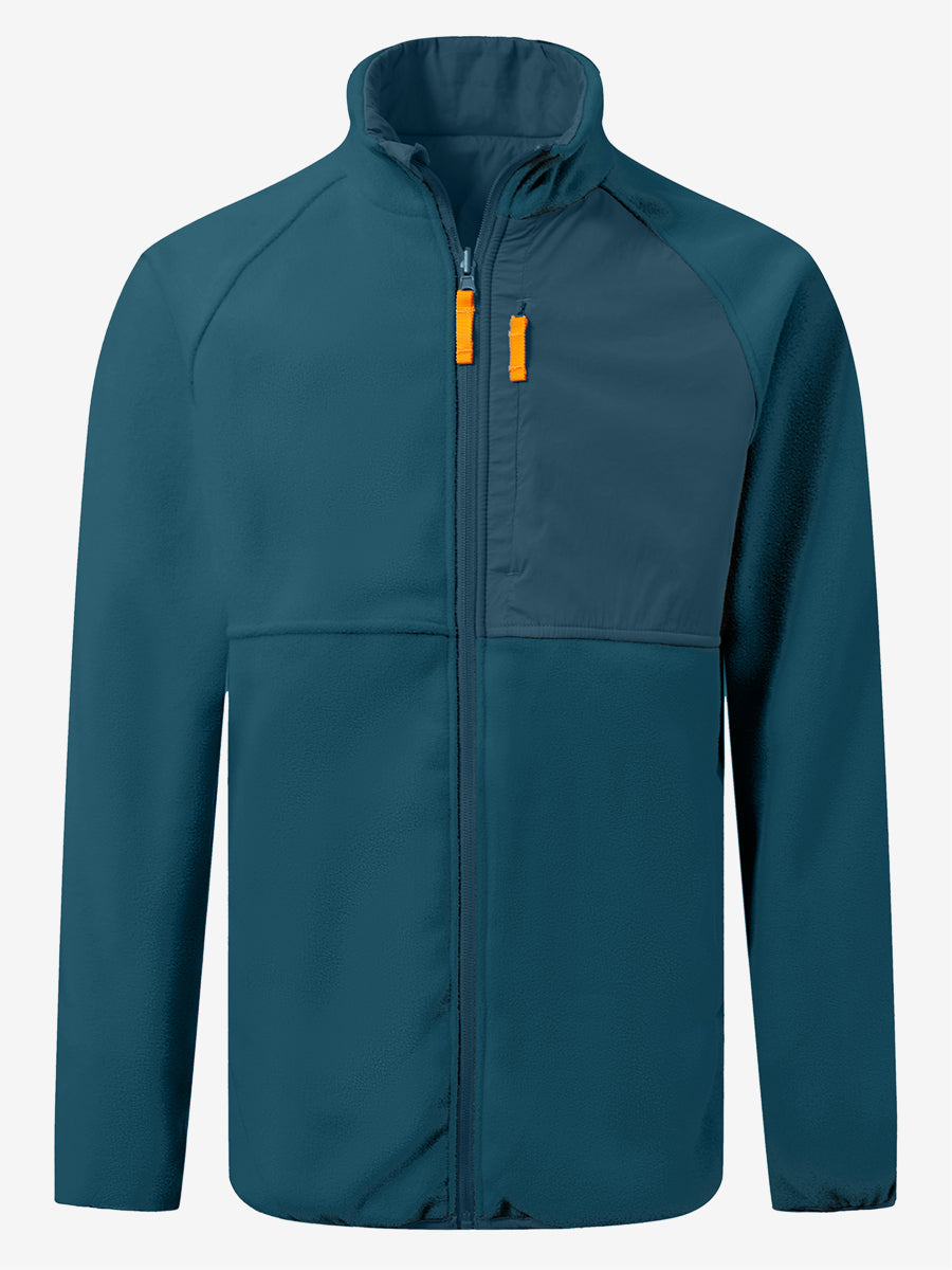 Reversible Fleece Jacket with 5 Pockets
