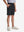 Front lower body in black boys lightweight dry fit flat front golf shorts