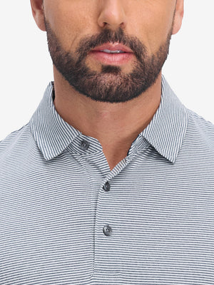 Comfy Breathable Pin-Stripe Golf Polos