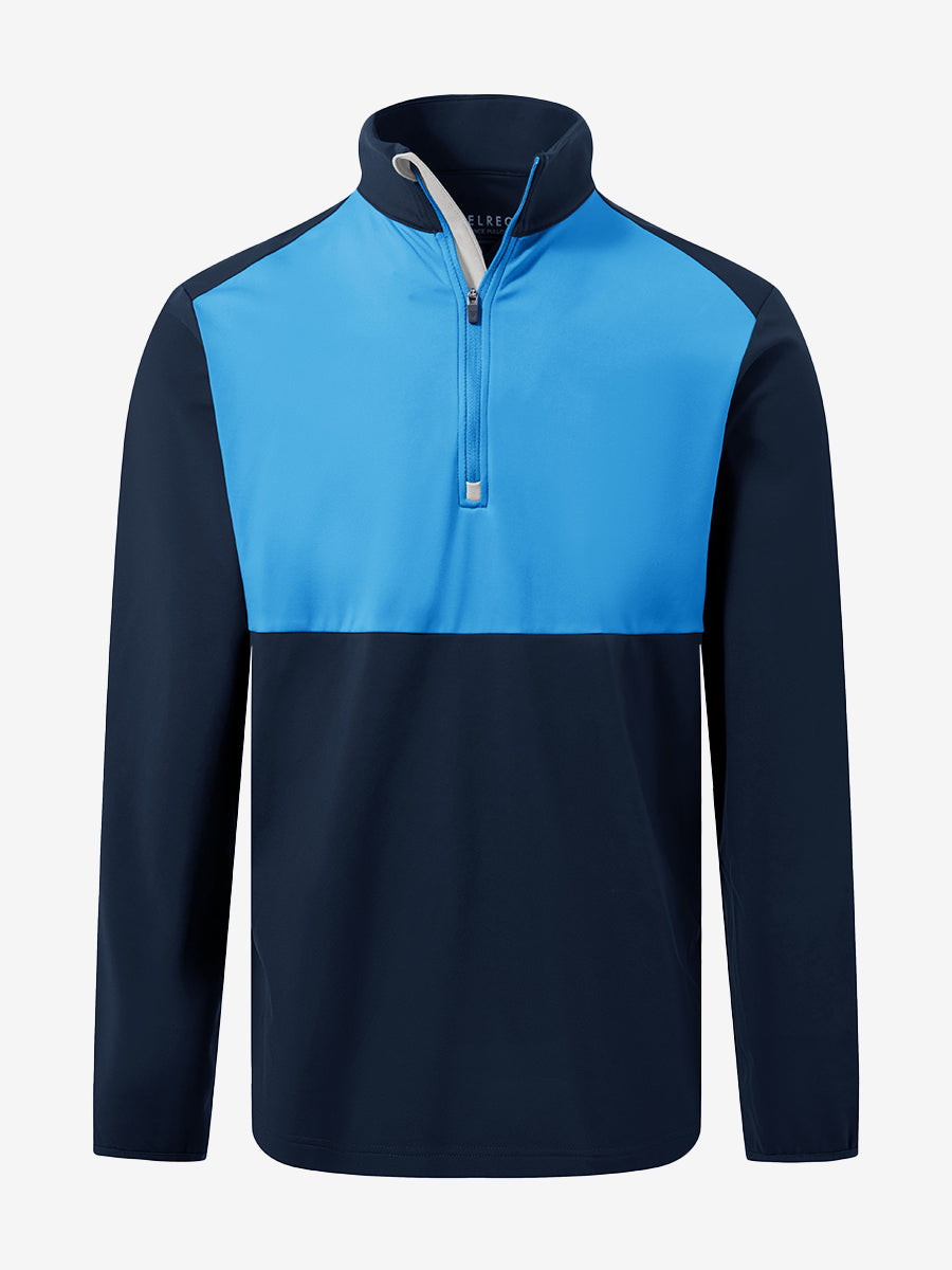 Classic Solid Pocket Fleece Quarter Zip Pullover