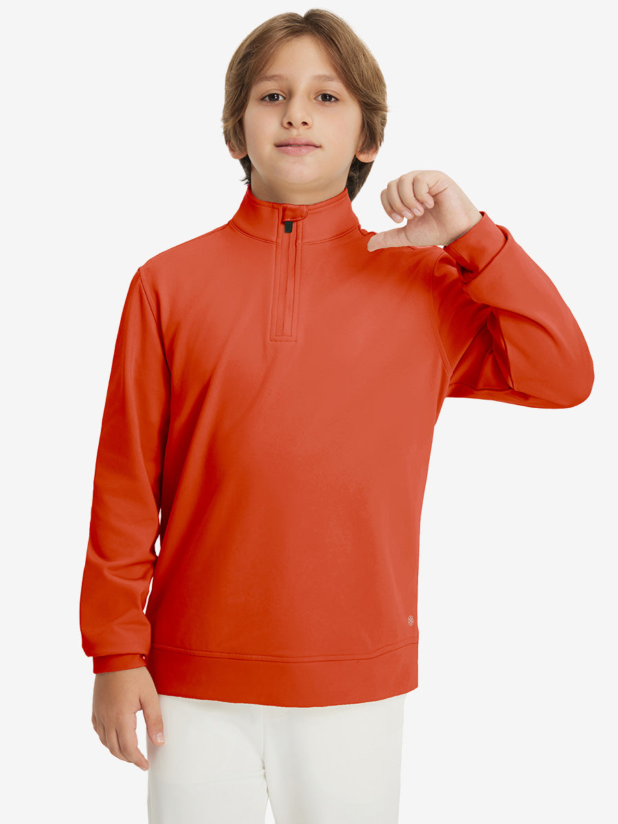 Youth Winter Micro-fleece Quarter Zip Pullover