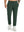 Model wearing Water Resistant Comfy Fleece Golf Joggers in forest green, lower body front view