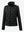 Women's lightweight fleece-lined puffer jacket in black, clean 3D front view with a modern shape.