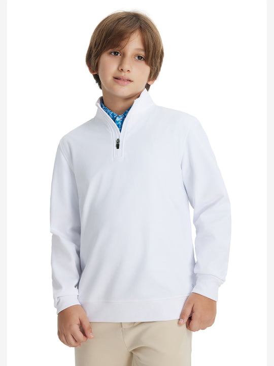 Youth Winter Micro-fleece Quarter Zip Pullover