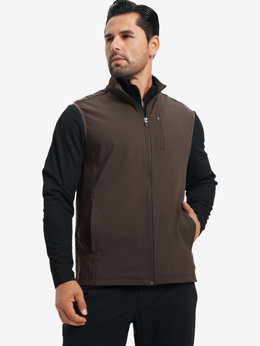 Water-Resistant Fleece Golf Vests