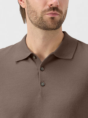 Pure Merino Wool Knit Sweater Polo Shirts