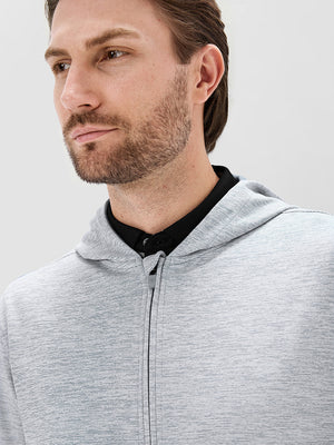 Texture Fleece Lined Golf Hooded Jacket