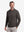 Solid Cotton Blend Collared Long Sleeve Polo
