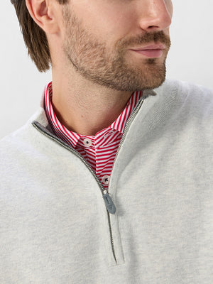Wool Blend 1/4 Zip Sweater Pullover