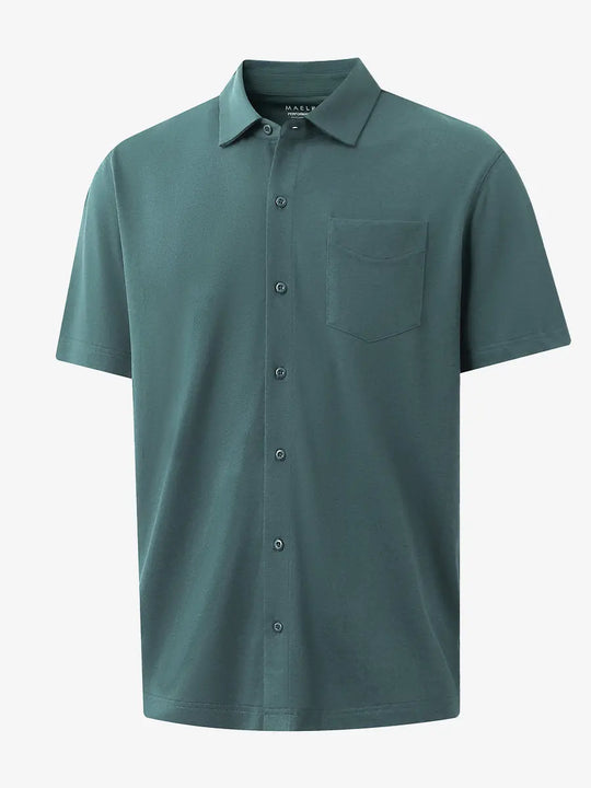 3D rendering of SEA MOSS Cotton Blend Plain Shirt.