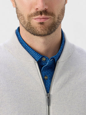 Wool Full Zip Sweater Bomber Jackets