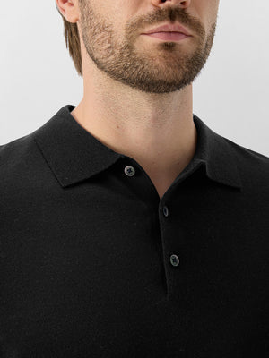 Pure Merino Wool Knit Sweater Polo Shirts