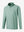 Front 3D view of youth winter micro-fleece quarter zip pullover, clean design with dusty green finish
