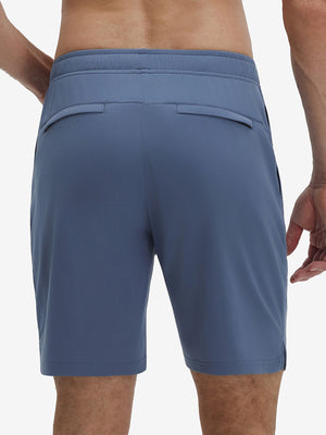 Breathable Running Shorts with 4 Zipper Pockets