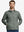 Front view of model with both hands in side pockets, wearing Golf Fleece Winter Jacket in Agave Green.