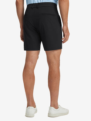 Back lower body view of the Black Quick Dry Casual Shorts, showing clean lines and fit.