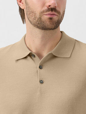 Pure Merino Wool Knit Sweater Polo Shirts
