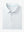 Folded Light Pink Aqua Blue Stripe Performance Stripe Golf Shirt displayed flat
