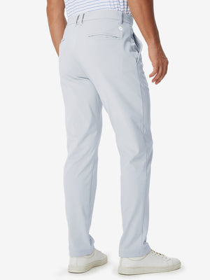 Golf Lightweight Fleece Lined Dress Pants in misty grey, front lower body fit view