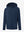 3D front view of the Quarter Zip Hoodie with Kangaroo Pocket in Cobalt Heather, athletic casual style.