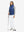 Full-body front view of model wearing women's stretch fleece lined water resistant joggers in white.