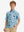 Front half-body of boy in sea turtle performance print boys golf polo