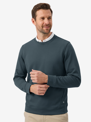 Ultra-Comfort Velour Lining Crew-Neck Sweatshirts