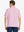 Back half-body view of model in ROSE Elegant Performance Jacquard Polo