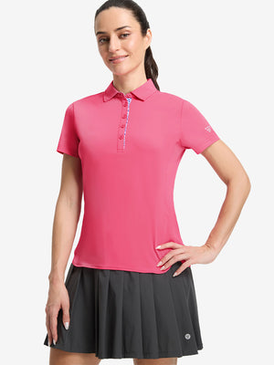 Women’s 5 Buttons Collared Polo Shirts