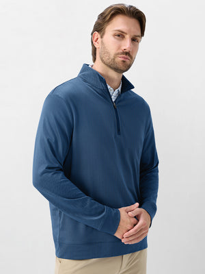 Herringbone Jacquard 1/4 Zip Pullover