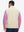 Model's upper body back view wearing khaki windproof fleece reversible golf vest.