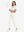 Woman wearing Women's Ultra-stretch Quick Dry Sweatpants with Ankle Zips in cream, full body front view