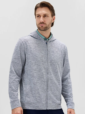 Texture Fleece Lined Golf Hooded Jacket