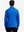 Back upper body of Long sleeve pinstripe jersey polo with subtle cobalt stripe lines