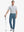 Full-body front shot with golf club, styled in Stretch Plain Everyday Pants – GRAYISH BLUE