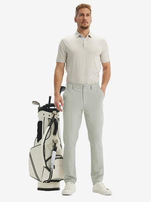 Water Repellent Classic Fit Flat Front Golf Dress Pants