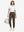 Woman wearing Women's Ultra-stretch Quick Dry Sweatpants with Ankle Zips in coffee brown, full body front view