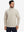 Ultra-Soft Brushed Fleece Lining Quarter Zip Sweatshirt in light khaki, front upper body view