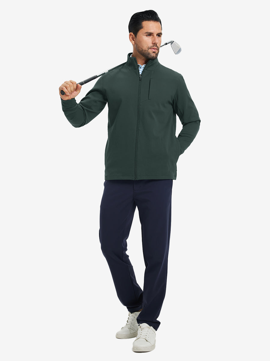 Water-Resistant Zip Up Golf Jacket