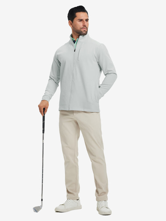 Water-Resistant Zip Up Golf Jacket