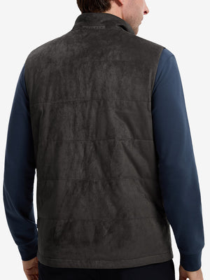 Classic Micro Suede Leather Puffer Vests