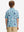 Back half-body of boy in sea turtle performance print boys golf polo