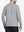 Back view of Heather Pinstripe Brushed Dry Fit Quarter Zip Pullover in black heather, showing clean athletic fit