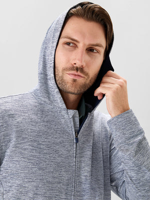 Texture Fleece Lined Golf Hooded Jacket